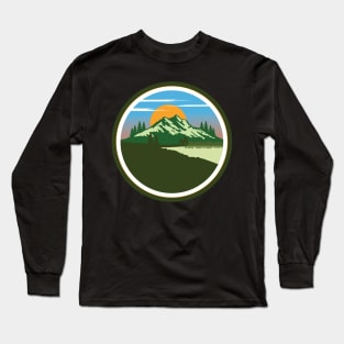 Mountain Green Long Sleeve T-Shirt